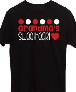 Black-T-Shirt-Grandma-Sweet-Daughter