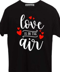 Black-Valentine-Day-Couple-T-Shirt-Love-is-in-the-air