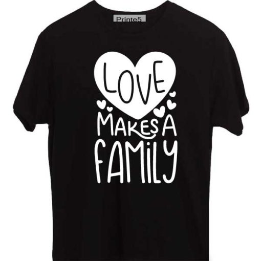 Black-Valentine-Day-Couple-T-Shirt-Love-makes-a-family