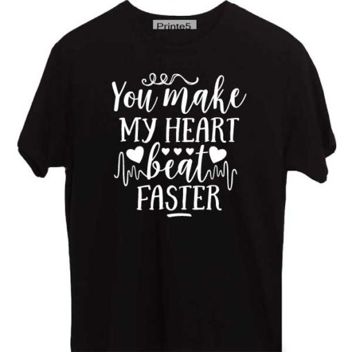 Black-Valentine-Day-Couple-T-Shirt-You-Make-my-heart-beat-faster