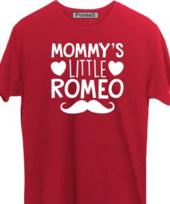 Red-Family-T-Shirt-Mommy's-Little-Romeo