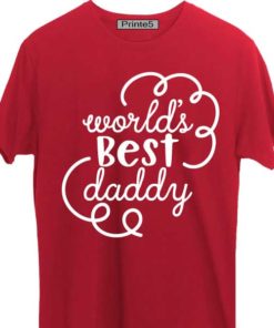 Red-Family-T-Shirt-Word's-Best-Daddy