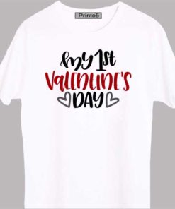 White-Valentine-Day-Couple-T-Shirt-My-1st-Valentines-Day