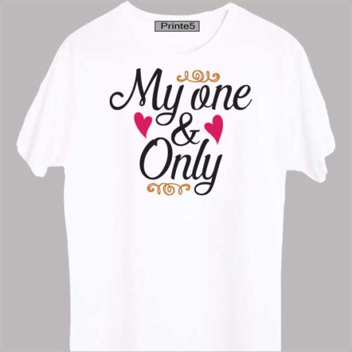 White-Valentine-Day-Couple-T-Shirt-My-One-&-Only