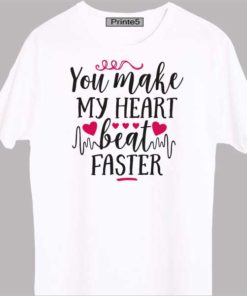 White-Valentine-Day-Couple-T-Shirt-You-Make-my-heart-beat-faster