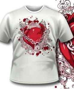 Chained Heart Shirt 47 Tm0553