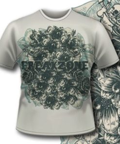 Printe5 T Shirt 295 Detailed Flowers Tm0609