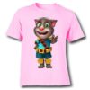 Pink Talking Tom Jewel Kid's Printed T Shirt