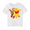 White Teddy & Tiger Friends Kid's Printed T Shirt