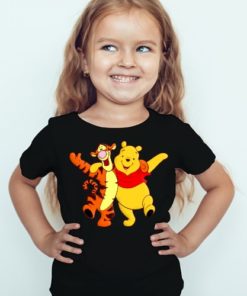 Black Girl Teddy & Tiger Friends Kid's Printed T Shirt