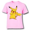 Pink Yellow Rabbit Kid's Printed T Shirt