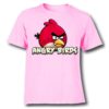 Pink Pink Angry Bird Kid's Printed T Shirt