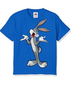 Blue So What Rabbit Kid's Printed T Shirt