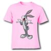 Pink So What Rabbit Kid's Printed T Shirt