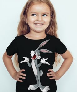 Black Girl So What Rabbit Kid's Printed T Shirt