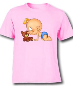 Pink baby with kid Kid's Printed T Shirt