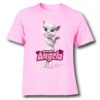 Pink Fairy white talking angela Kid's Printed T Shirt