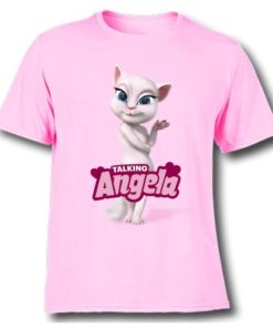 Pink Fairy white talking angela Kid's Printed T Shirt
