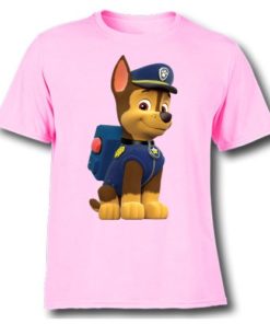 Pink Paw Patrol Dog Kid's Printed T Shirt