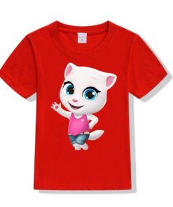Red baby talking angela Kid's Printed T Shirt