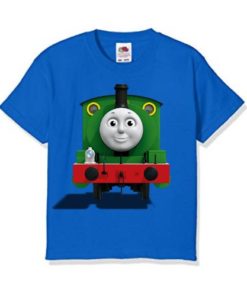 Blue train with face Kid's Printed T Shirt