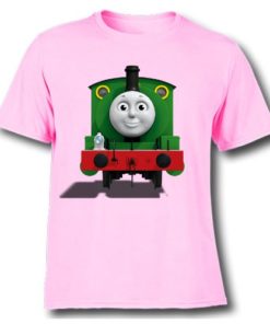 Pink train with face Kid's Printed T Shirt