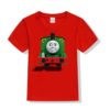 Red train with face Kid's Printed T Shirt