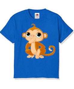 Blue Monkey Kid's Printed T Shirt