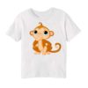 White Monkey Kid's Printed T Shirt