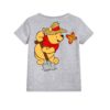 Grey Digging Bear & Butterfly Kid's Printed T Shirt