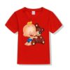 Red Baby with Teddy Kid's Printed T Shirt