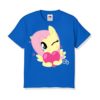 Blue heart & girl Kid's Printed T Shirt