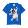 Blue Style pose dog Kid's Printed T Shirt