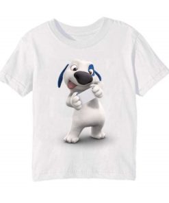 White dog reading letter Kid's Printed T Shirt