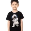 Black Boy dog reading letter Kid's Printed T Shirt