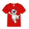 Red one leg dog Kid's Printed T Shirt