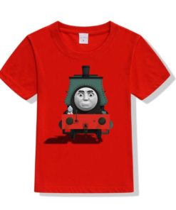 Red angry train Kid's Printed T Shirt