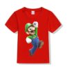 Red Super Mario Kid's Printed T Shirt