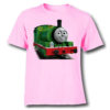 Pink Smiley Train Kid's Printed T Shirt