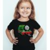 Black Girl Smiley Train Kid's Printed T Shirt