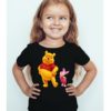 Black Girl Teddy & Rabbit Kid's Printed T Shirt