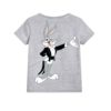 Grey Musician Rabbit Kid's Printed T Shirt