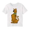 White Scooby doo Kid's Printed T Shirt