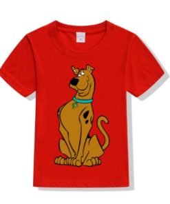 Red Scooby doo Kid's Printed T Shirt