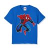 Blue Aiming Spider Man Kid's Printed T Shirt