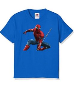 Blue Port Spiderman Kid's Printed T Shirt