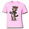 Pink Tablet talking tom Kid's Printed T Shirt
