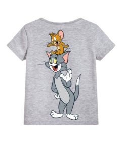 Grey Jerry on tom's head Kid's Printed T Shirt