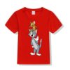 Red Jerry on tom's head Kid's Printed T Shirt