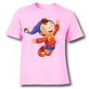 Pink Flying Cartoon Kid's Printed T Shirt